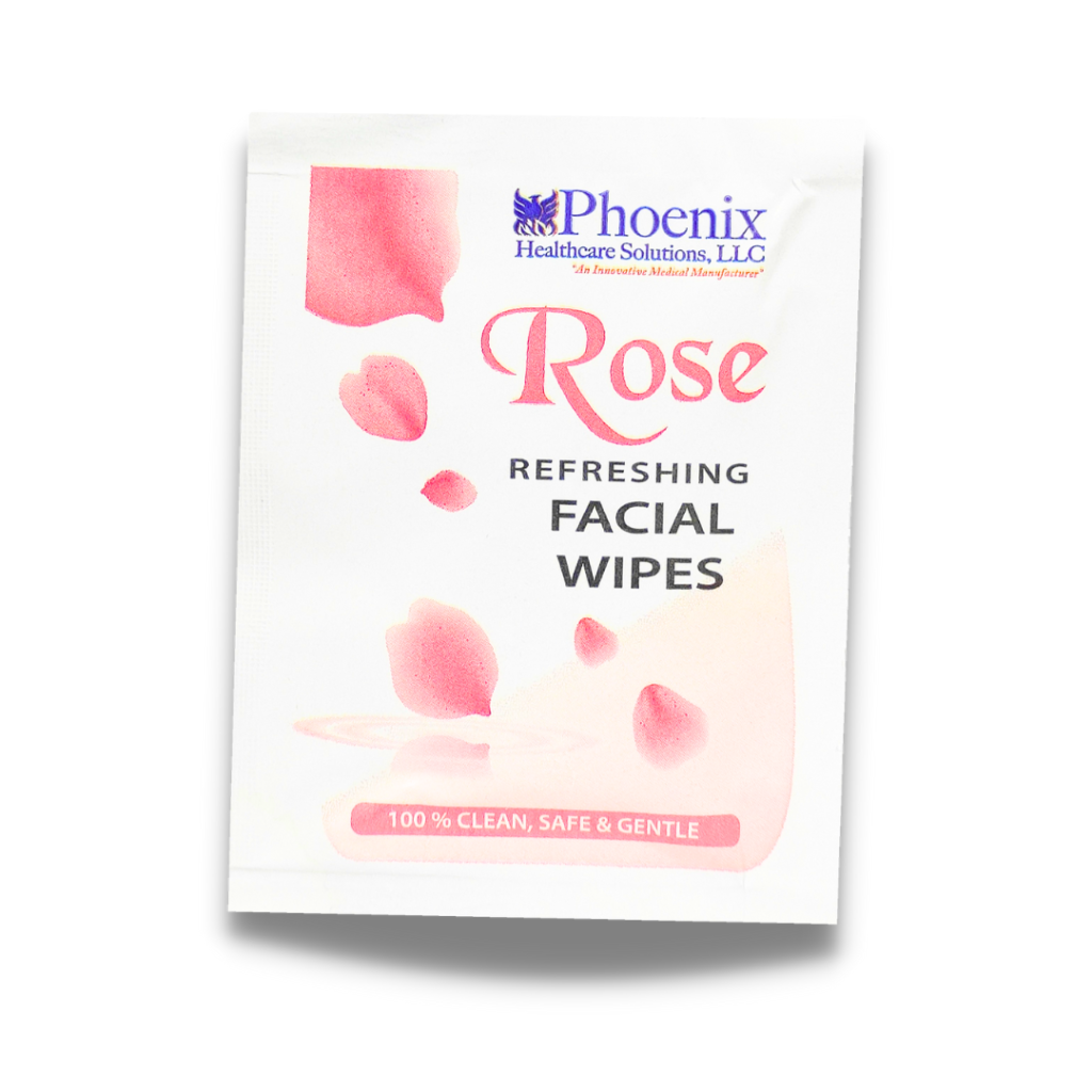 Rose Refreshing Facial Wipes - Product Image