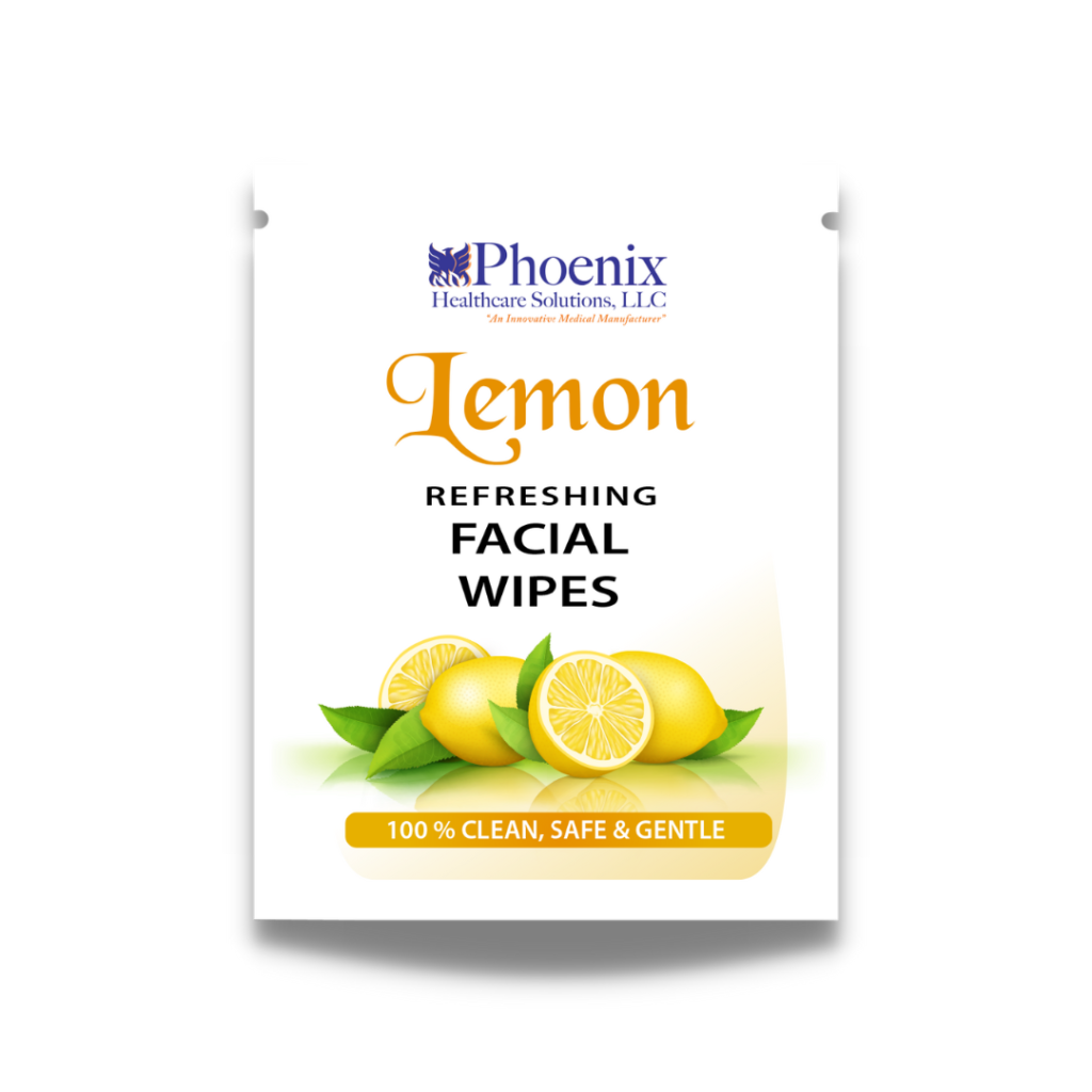 Lemon Refreshing Facial Wipes - Product Image