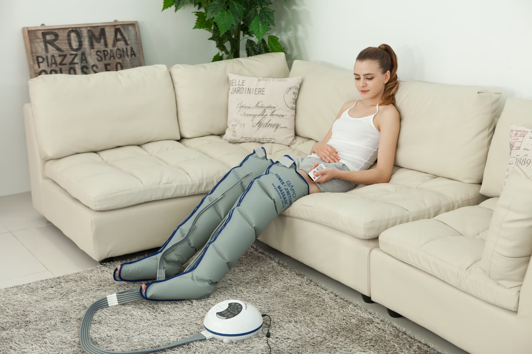 'HEALING FRIENDS' AIR PRESSURE LEG MASSAGER - Product Image